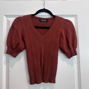Fab'rik Brick Puff Sleeve Sweater